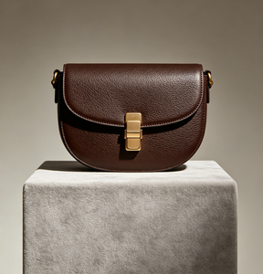 Vintage Curve Saddle Purse